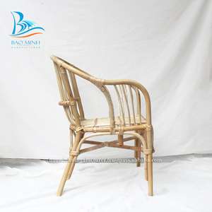 Chaise en rotin de loisirs réglable classique pour salon, bureau à domicile et hôtel - Product Image 4