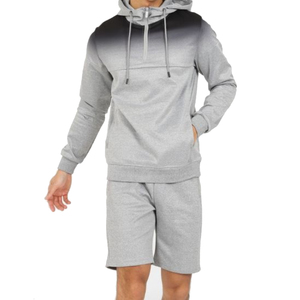 Conjunto corto de algodón de dos piezas personalizado para hombre de buena calidad OEM conjunto doble para gimnasio - Product Image 6