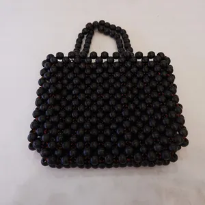 Sac vietnamien en bois avec perles, de bonne qualité, couleur noire, offre spéciale