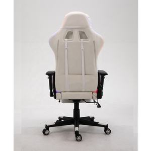 Chaise de jeu RGB LED, éclairage RGB, logo personnalisé, tissu OEM ODM, ergonomique, douce, équipement de jeu Esport LGB, entièrement blanche, chaise de jeu RGB - Product Image 5