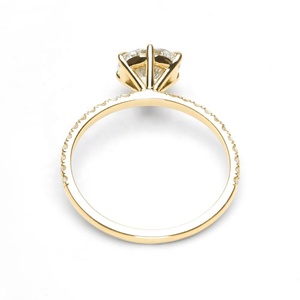 Elegant Engagement Ring In 916 Gold With Stunning Craftsmanship Alibaba Com