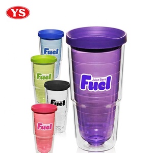 Grande <span class=keywords><strong>tasse</strong></span> à café de voyage en plastique à double paroi avec insert <span class=keywords><strong>photo</strong></span> de 24oz - Product Image 5