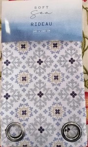 <b>Curtains</b> Ring Dyed Printed Shower - Product Image 2