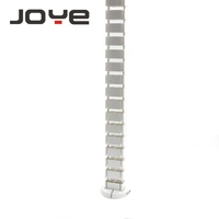Goulotte de gestion de câbles verticale en plastique réglable en hauteur, en forme de serpent, pour ordinateur de bureau sous le bureau, pour bureau assis-debout