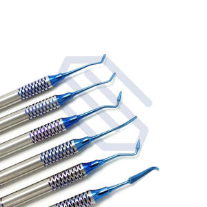 ชุดเครื่องมืออุดฟันคอมโพสิต 6 ชิ้น แบบไม่ติด ปลายเคลือบพลาสมาสีน้ำเงิน ทำจากสแตนเลส ได้รับมาตรฐาน CE - Product Image 5