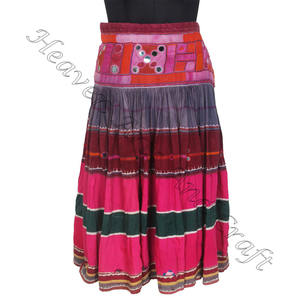 Banjara-Falda larga de diseño indio para mujer, Falda larga de estilo Retro, con bordado de Gujarat, hecho a mano - Product Image 4