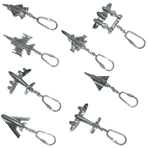 พวงกุญแจอลูมิเนียมหล่อขึ้นรูปเครื่องบินรบแบบกำหนดเองสำหรับเป็นของขวัญ - Product Image 1