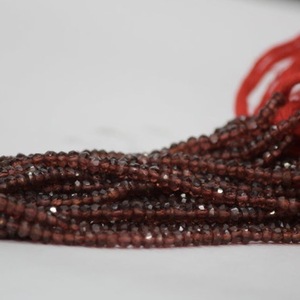 3mm 4mm Naturel AAA Mozambique Rouge Grenat Perles Rondelle à Facettes Forme Directe Fabricant Taille Personnalisée Disponible - Product Image 2