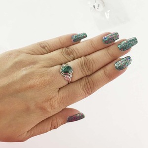 Nouveauté 100% pur 925 bagues en argent Sterling Simple Design classique Malachite pierres précieuses diamant haute qualité usine bijoux - Product Image 6