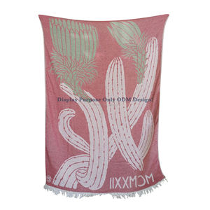 OEM Designs Jacquard Throw Blanket 130x170 cm - 51x67 ''Heavy and Luxury 100% Cotton - OEM Jacquard Collection ThrowBlanket - Product Image 5