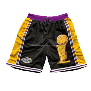 EMBROIDERY Basketball <b>Shorts</b> with Zipper Pocket - Product Image 3
