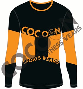 Camiseta de manga larga de entrenamiento deportivo personalizado de talla grande para hombre, transpirable, poliéster, licra, punto, sublimación, ilustraciones de humo - Product Image 5