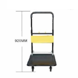 สีเหลืองและสีดำรถบรรทุกมือแพลตฟอร์ม - Product Image 3