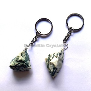 Best Quality <b>Tree</b> Agate Natural Rough Keychain - Product Image 1