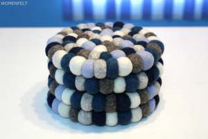 High Quality Handmade Wool Felt Ball <b>Trivet</b> - Product Image 3