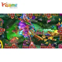 VGAME-máquina de videojuego con Software, base de tierra, juego de peces