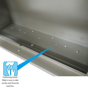 Color Mailboxes Wholesaler Steel Material Slim Type Surface <strong>Dimensions</strong> Wall Mounted For Home And Office Mailbox Lock Code - Product Image 3