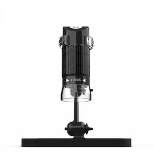 Microscope électronique numérique USB HD 1000x, avec Zoom éclairé et support rotatif à 360 degrés