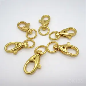 Factory supply good quality small mini gold metal swivel snap hook for strap