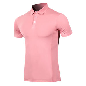 High Quality Men's Women's Breathable Cotton Spandex Solid Pattern Printed Knitted Fabric for Polo Golf Shirts Compressed - Product Image 3