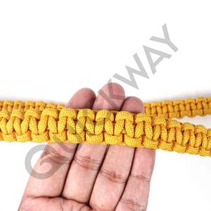 Cordón de hombro trenzado doble decorativo personalizado mejor color amarillo y verde personalizado venta a granel - Product Image 6