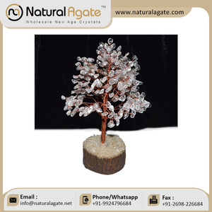 ต้นไม้: ต้นไม้หินควอตซ์คริสตัลดูธรรมชาติด้วยลวดทองแดง - Product Image 4