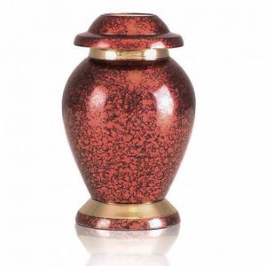 โบราณสีแกะสลักที่ระลึกขนาดเล็ก Cremtion Urn อุปกรณ์งานศพ - Product Image 6