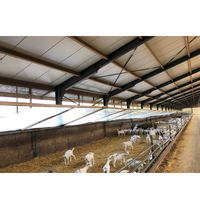Abri préfabriqué pour l'élevage des moutons et des chèvres
