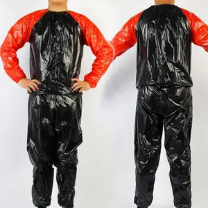 Combinaison de sauna pour la salle de sport, l'exercice, la remise en forme, la perte de poids, le remodelage du corps, anti-déchirure, en PVC, pour hommes et femmes - Product Image 2