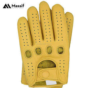 ถุงมือหนังแท้สำหรับผู้ชาย, ถุงมือหนังแกะให้ความอบอุ่นสำหรับฤดูหนาวสำหรับกีฬาปั่นจักรยานประจำวันและการใช้งานแบบธรรมดา - Product Image 4