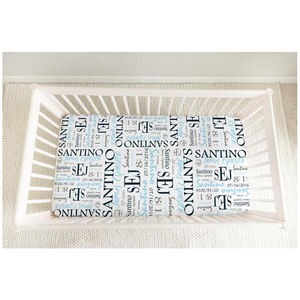 Sábanas de cuna ajustadas Premium 100% algodón para niños y bebés, Sábana de cuna ajustada - Product Image 1