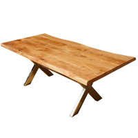 Nouvelle table à manger pliante multifonctionnelle en bois massif, faite à la main, durable, pour restaurant, hôtel, commerce, atelier, usage extérieur, assemblée