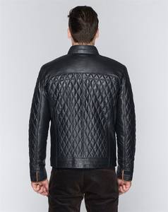 Veste de motard vintage en cuir véritable pour homme de haute qualité, écologique, finition de qualité, fermeture éclair, logo personnalisé, longue, hiver, printemps, nouvelle saison - Product Image 4