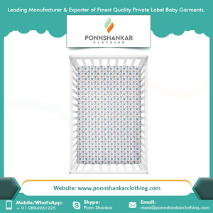 Drap de berceau unisexe pour bébé, ajusté, imprimé personnalisé, - Product Image 2