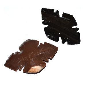 Buy Online Brown and Black Polished Fancy Jasper Arrowheads : Brown and Black Polished Fancy Jasper Arrowheads for Sale - Product Image 1