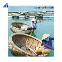 Bateaux vietnamiens en bambou / Bateau en bambou / Coracle en bambou / Bateau de pêche à rames à vendre Contact +84 963 949 178