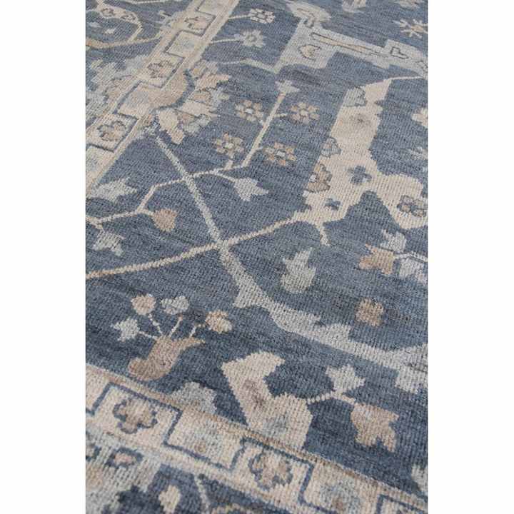 Handmade Carpet Persian Design Ivory & Blue Color Wool & Silk Hand Knotted Rugs All Size Available Modern Area Rugs