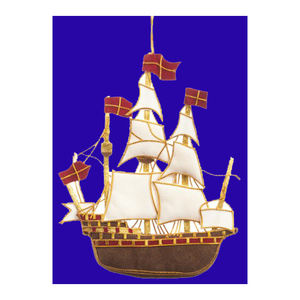 Adornos Navideños Colgantes de Diseño Náutico de Londres, Marca Zari - Product Image 1