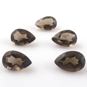 Rare Smokey Quartz High Quality Pear Shape Smokey Quartz Gemstones - Product Image 5