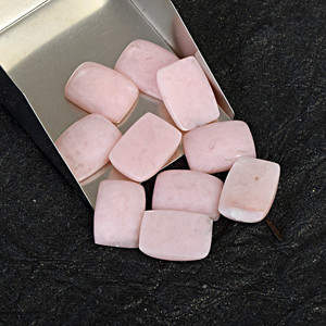 Ópalo Rosa Natural 3A, Cabujón Rectangular Grande, Parte Posterior Plana, Gema Calibrada, Venta al por Mayor, Ideal para Joyería - Product Image 2