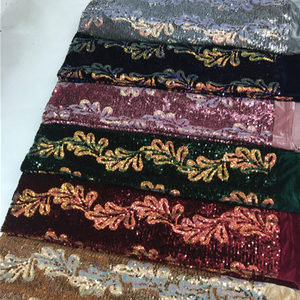 Venta caliente 2020 tela inferior de terciopelo de África tela de encaje bordado elegante y romántico tela de lujo Africana encaje piedra india <span class=keywords><strong>La</strong></span> - Product Image 5