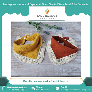 2021 New Arrival Bibs Organic Cotton Baby <b>Bandana</b> Bibs at Best Price - Product Image 3