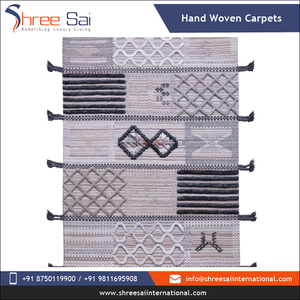 พรมขนสัตว์ทำมือจากอินเดีย ดีไซน์ทันสมัย คุณภาพเยี่ยมจากผู้ผลิตในอินเดีย สำหรับผู้ซื้อจำนวนมาก - Product Image 2