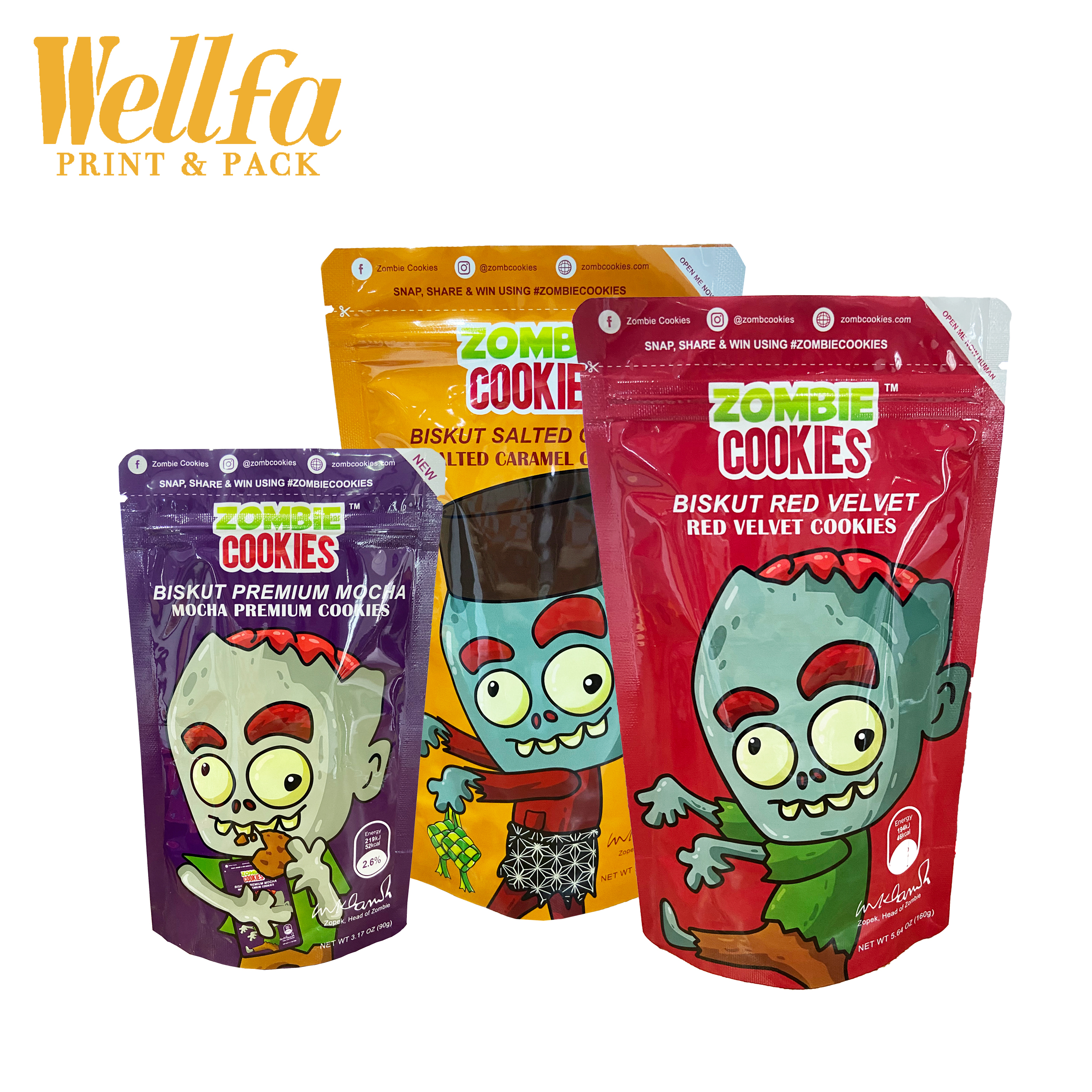 Factory OEM Custom Print Plastic Bag 250g Glossy Surface Doypack Zipper Pouch for Snake Nut Candy