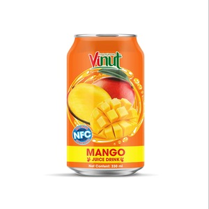 น้ำมะม่วงเพียวรีแบบฆ่าเชื้อ น้ำเกลือน้อย บรรจุกระป๋อง 330 มล. - Product Image 1