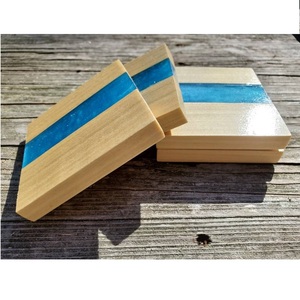 Sous-verres en pierre de caboteur en résine époxy personnalisés rectangulaires pour la maison et le café et le thé - Product Image 3