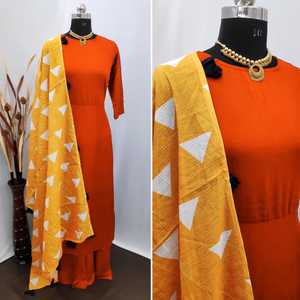 Le plus beau look de vêtements décontractés Kurti avec Sharara imprimé travail pour femmes indiennes Readymade Cheap Low Price Wholesale Ethnic - Product Image 3