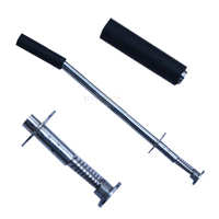 Alat Suntik Bolus Domba Domba Kambing Stainless Steel Grosir, Dapat Digunakan Kembali, dengan Kepala Karet untuk Perawatan Hewan Kecil