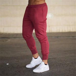 Pantalones de chándal informales ajustados al por mayor para hombre, ropa deportiva de algodón gris jaspeado personalizada de talla grande, gris antiarrugas - Product Image 3