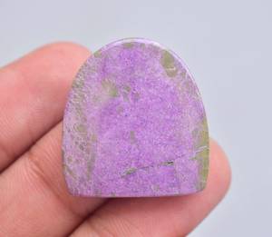 Purpurite พลอยหลังเบี้ยขายส่ง Purpurite กับงู,อัญมณีหลวมขายส่ง Cabochon งูคู่หลวม - Product Image 4